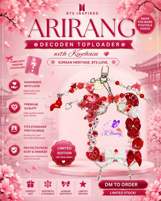 Arirang Decoden Toploader with Keychain | BTS Inspired